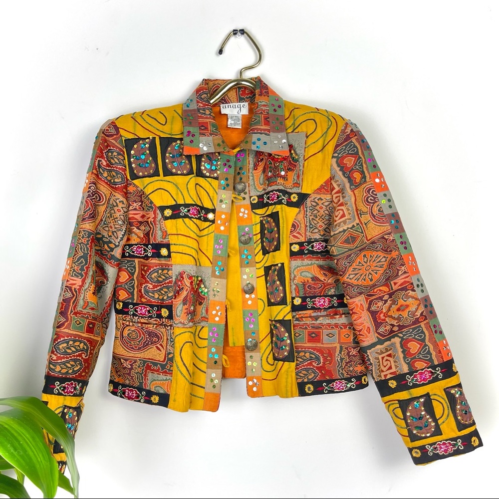 Vintage Embellished Anage Jacket